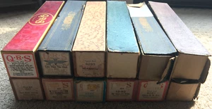 LOTE DE 12 ROLLOS DE MÚSICA DE PIANISTA QRS WORD ROLL VINTAGE - Imagen 1 de 11