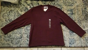 CONCEPTS BY CLAIBORNE LONG SLEEVE  mens Burgundy SWEATER SIZE XXL - Picture 1 of 12