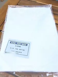 100 Clear 6 x 8 Flat Poly Bags open top Plastic Packing Uline best 1 MIL thick - Picture 1 of 2