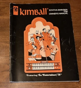 KIMBALL SYNTHA SWINGER Organ Owner's Manual 1977 Models 1070 1072 1074 1075 - Picture 1 of 4