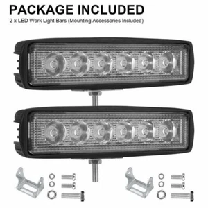 2pcs 6" 36W LED Work Light Bar Spot Pods Fog Lamp Offroad SUV ATV Driving Truck - Bild 1 von 9