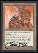 MTG - Yotian Soldier - Antiquities - Signed Chris Rush