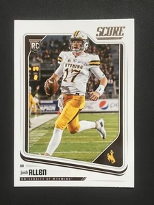 Josh Allen, Buffalo Bills, Wyoming Cowboys, 2018 Score, #350, ROOKIE CARD RC - Picture 1 of 2