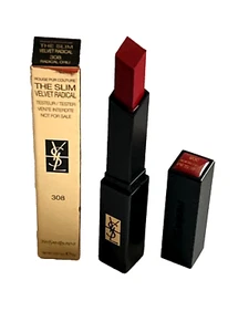 YSL The Slim Velvet Radical Highly Pigmented Velvet Lipstick #308 Radical Chili - Picture 1 of 7