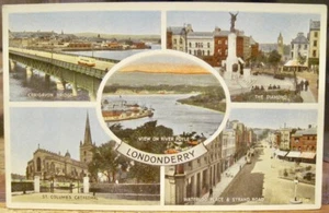 PC irlandés Londonderry Derry Multiview River Foyle Irlanda del Norte Val Carbo - Imagen 1 de 2