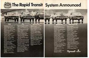 1970 CUDA - GTX - FURY - ROAD RUNNER - DUSTER / RAPID TRANSIT SYSTEM ~ PRINT AD - Picture 1 of 2