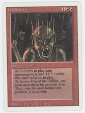 MTG Goblin King  Revised - Played - Free Shipping