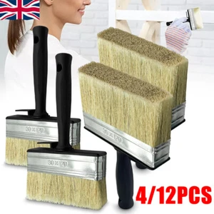 12x Shed Fence Brush 5" Multipurpose Wide Block Paint Paste Wood Decking Garden - Picture 1 of 18