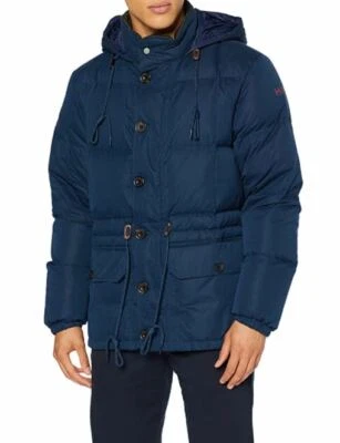 Hackett London jacket down & feather filling HKT Puffa, hooded oversized - Image 1 of 4