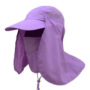 Sombrero para el sol Protección UV de cara y cuello para senderismo unisex Rosa 