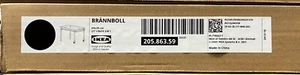 New IKEA BRANNBOLL Side table on Casters Light Ash Effect/Black 205.863.59 - Picture 1 of 2