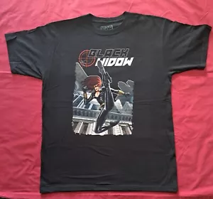 Black Widow NEU schwarzes Shirt Größe Large Marvel Comics Avengers 2012 Siebdruck - Bild 1 von 4