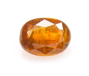 Natural Orange Kyanite 8x6x4 Faceted Gemstone, Oval Shape Kyanite - Picture 1 of 5