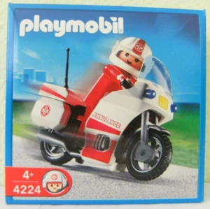 Playmobil Notarzt - Motorrad 4224 Neu & OVP Ambulance Arzt Krankenhaus Hospital - Bild 1 von 2