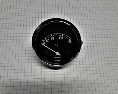 Edle rare  Chrom  Wassertemperaturanzeige 60mm ,  40-120Grad,   6 Volt  ,RETRO - Bild 1 von 2
