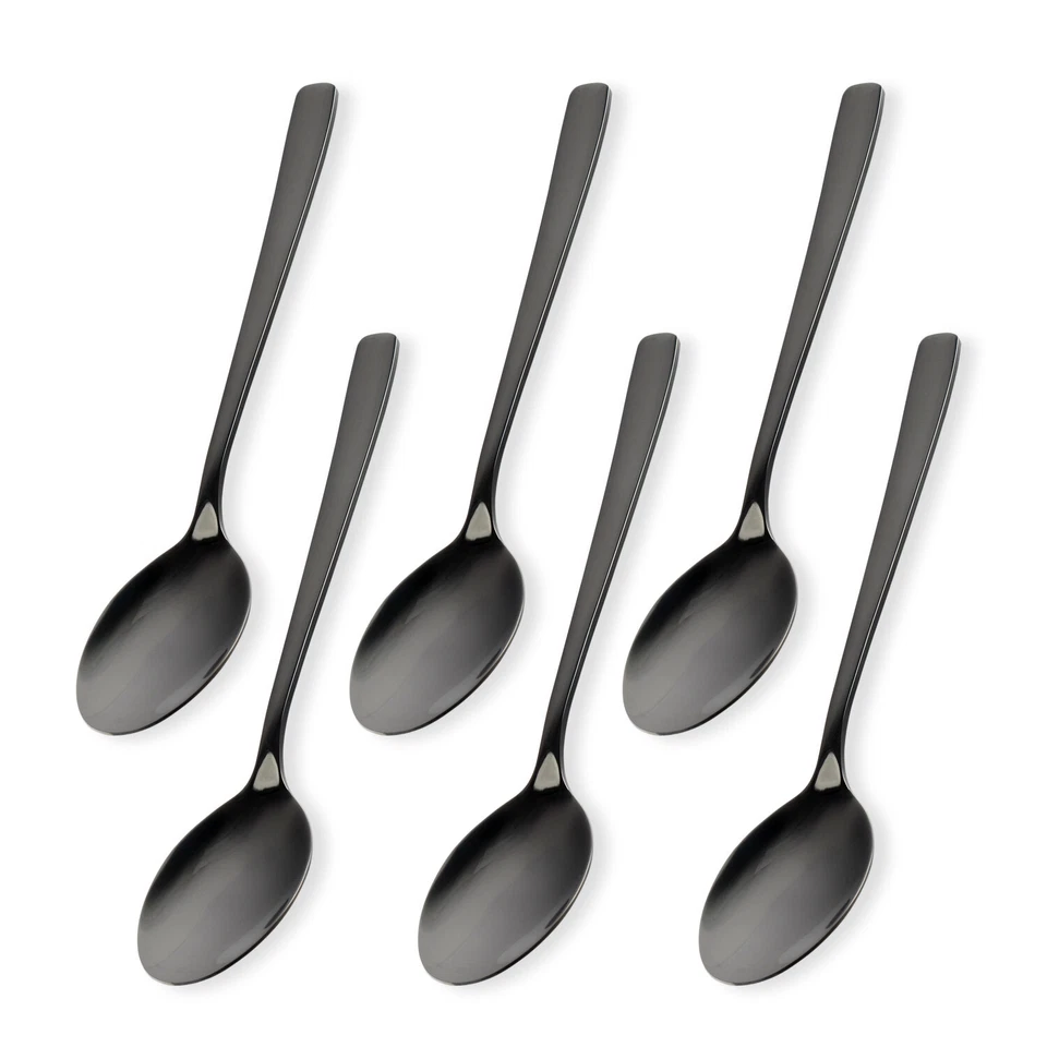 Schramm® 6 oder 12 Stück Kaffeelöffel schwarz, silber oder gold Löffel Teelöffel - Bild 1 von 1