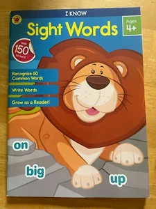 Carson Dellosa I Know Sight Words Workbook Age 4+ - Imagen 1 de 1