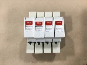 Lot of 4 Mitsubishi CP30-BA 1 POLE 1A Circuit Breakers Circuit Protector #043A1 - Picture 1 of 3