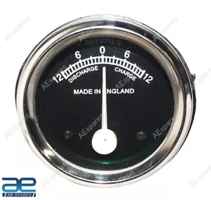 12 Ampere Meter Ammeter Black For Tractor Car Jeeps Universal Fit ECs - Foto 1 di 6