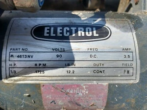 Electrol M-4613NV Getriebemotor 90 VDC 1/3 PS *GRATIS VERSAND* - Bild 1 von 12