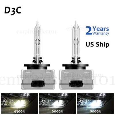 2PCS D3S D3R D3C LED Headlight Bulbs 35W 6000K Replace HID Xenon Conversion Kit - Image 1 of 4