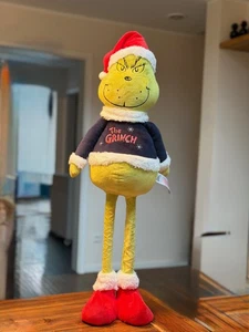 Dr. Seuss DER GRINCH Figur Flausch ausziehbar ca. 80cm grün+böse -NEU- - Bild 1 von 3
