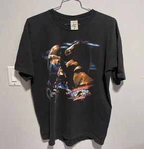 Vintage 1996 Budweiser Clydesdale Football Black T-Shirt Men’s Size XL - Bild 1 von 10