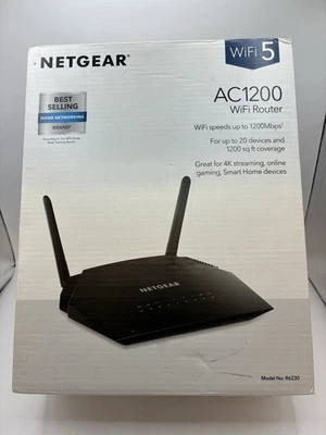 Pre-owned NETGEAR Ac1200 Dual Band WiFi Router Model R6230 - Image 1 of 4