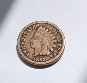 centesimo testa di indiano 1863 come da foto - Foto 1 di 2