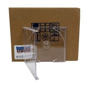 USDISC CD Jewel Cases Standard 10,4 mm schwer 90 g, einzelne 1 Disc (transparent) Posten - Bild 1 von 2