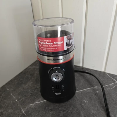 Hamilton Beach Custom Grind Coffee Grinder, 14 Cups Black 80393  Dishwasher Safe - Image 1 of 4