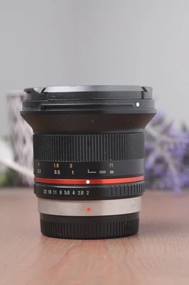 Rokinon 12mm F2.0 High Speed Wide Angle Micro 4/3 Manual Lens - Black - Image 1 of 4