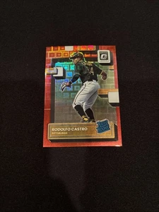 2022 Panini Donruss Optic Baseball Rodolfo Castro #90 Pandora Red /99 - Picture 1 of 2