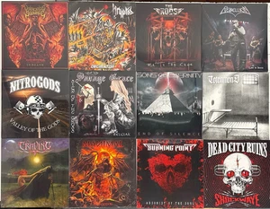 MIXED VINYL JOB LOT X 50 UNITS NEW SEALED WHOLESALE BULK HEAVY METAL ROCK - Picture 1 of 5