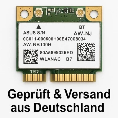 ASUS AW-NB130H WLAN Bluetooth Mini PCIe Karte WiFi Wireless Half Size #FF34 - Bild 1 von 2