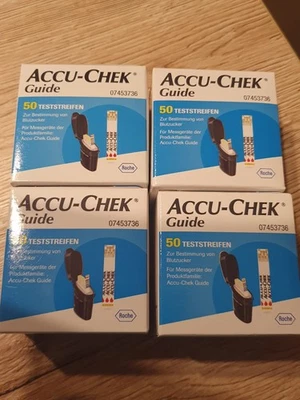 Accu-Chek Guide Blutzuckerteststreifen, 4x50=200 Stück 1x17.04.2026 3x15.06.2026 - Bild 1 von 2