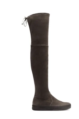 Bota STUART Weitzman Playtime Over The Knee, Tamanho 9 Swamp Excelente Estado - Imagem 1 de 4