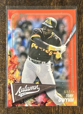 2024 Topps Update VERY RARE AT-12 Tony Gwynn Autumn Tales RED /10 - Padres HOF - Image 1 of 2