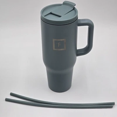 Copo copiloto frasco de ferro 40 oz cinza elemental – aço inoxidável com isolamento a vácuo... - Imagem 1 de 4