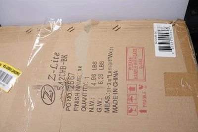 Уличный цепной светильник Z-Lite с матовым опаловым абажуром черный 542CHM-BK - Изображение 1 из 4