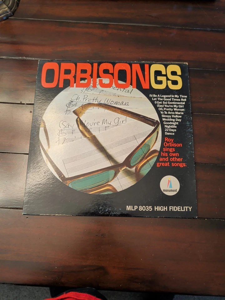 Roy Orbison Orbisongs Vintage Vinyl Lp 1965 Monument Record MLP-8035  Foto 1 de 4