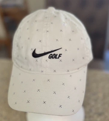 Nike  Dri-Fit  Golf Strapback Hat Cap White  (#10289) - Image 1 of 4