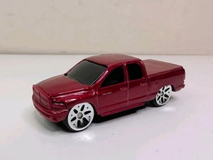 Maisto 2002 DODGE RAM QUAD CAB TRUCK  Scale 1:64 Diecast Red Loose - Picture 1 of 9
