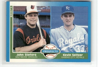 1987 FLEER #652 JOHN STEFERO / KEVIN SEITZER RC - Image 1 of 2