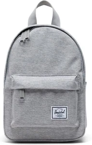 Herschel Classic Mini Backpack Light Grey Crosshatch One Size - Picture 1 of 5