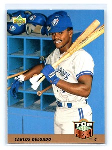 1993 Upper Deck Top Prospect Carlos Delgado Rookie Toronto Blue Jays #425