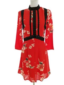 ASOS T. 8 (36) Rojo Longitud hasta la rodilla Vestido tipo funda Viscosa 100% M - Imagen 1 de 5