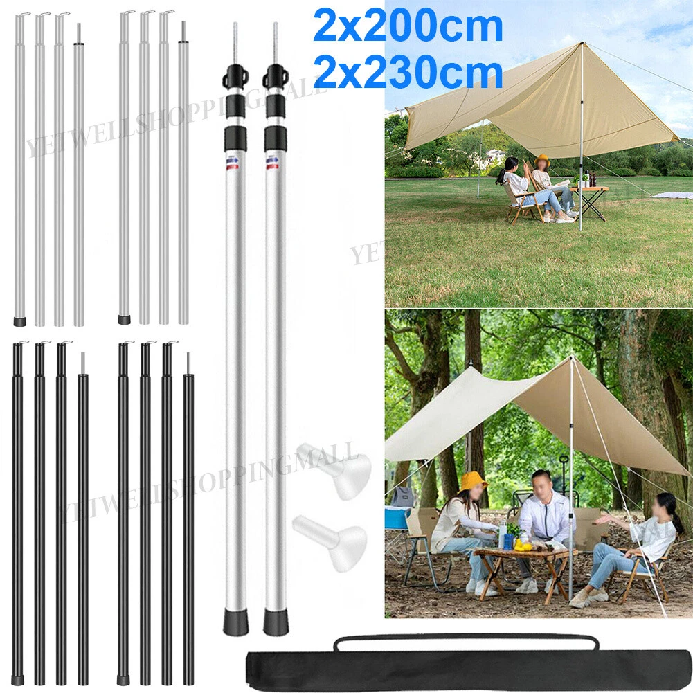 Telescopic Tent Poles For Tarp Reflimand Tent Tarp Poles, Canopy Poles ...