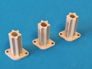 Ceramic Coil Former ~ Compact size ~ 2.00" high x 0.85" Diameter x 3 - Zdjęcie 1 z 10