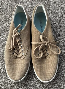 Herren hellbraun Sea Vee Marke Vintage Skater Turnschuhe Größe 10,5 Hermosa Plimsoll - Bild 1 von 6